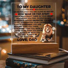 To My Daughter Braver – Acrylic Square