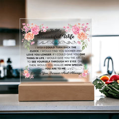 To My Beautiful Wife – Acrylic Square